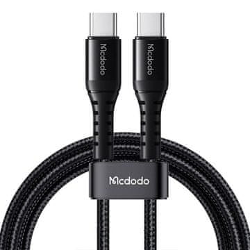 Mcdodo Kabel USB-C na USB-C Mcdodo CA-5640, 60 W, 0,2 m (črn)