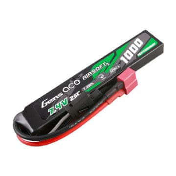 Gens Ace Baterija Gens ace G-Tech 25C 1000mAh 2S1P 7,4V Airsoft Gun Lipo s T vtičem