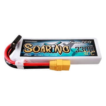 Gens Ace Baterija Gens ace G-Tech Soaring 3300mAh 11.1V 30C 3S1P Lipo z vtičem XT90