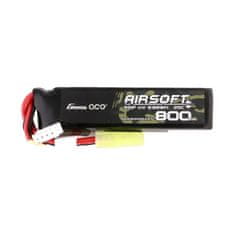 Gens Ace Akumulator Gens Ace Lipo 800MAH 11.1V 25C 3S1P Airsoft Gun Lipo z konektorem mini Tamiya Plug