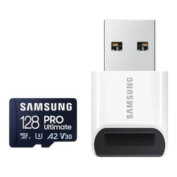 Samsung Pomnilniška kartica Samsung microSDXC PRO Ultimate 128 GB 200 MB/s UHS-I/U3 (MB-MY128SB/WW)