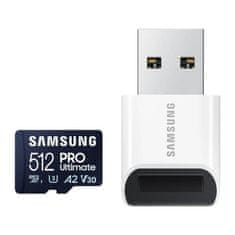 Samsung Samsung spominska kartica microSDXC PRO Ultimate 200 MB/s UHS-I/U3 s kapaciteto 512 GB (MB-MY512SB/WW)