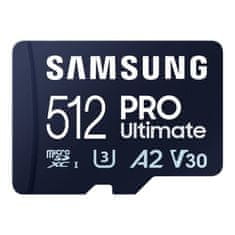 Samsung Pomnilniška kartica Samsung microSDXC PRO Ultimate 512 GB 200 MB/s UHS-I/U3 (MB-MY512SA/WW)