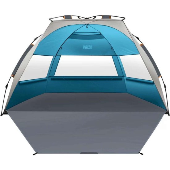 Outdoor master Pop Up Plažni Šotor, moder in siv