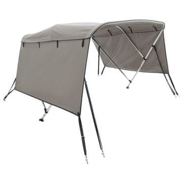 Vidaxl Bimini tenda s 3 loki in stranicami 183x(185-198)x137 cm
