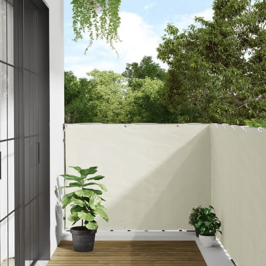 shumee Vrtno platno za zasebnost belo 800x120 cm PVC