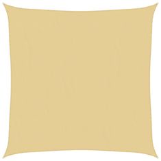 Vidaxl Senčno jadro peščeno 5x5 m 100 % poliester oxford