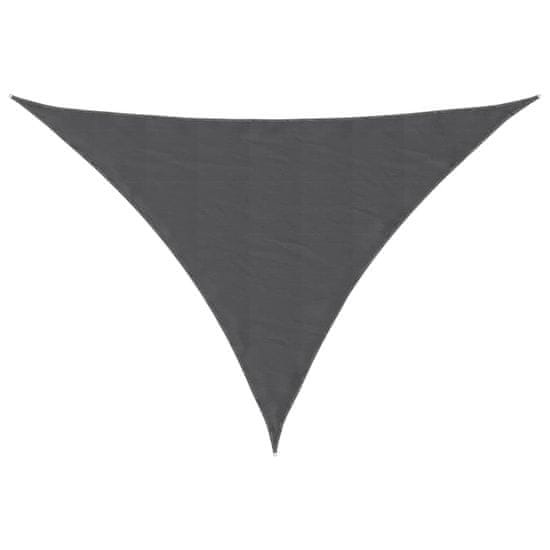 Vidaxl Senčno jadro oksford blago trikotno 3x4x5 m antracitno