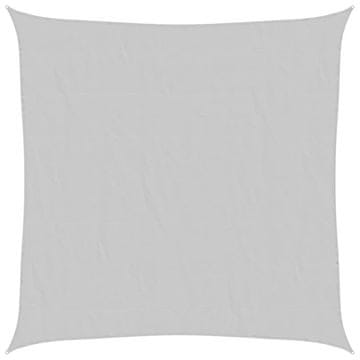 Vidaxl Senčno jadro svetlo sivo 5x5 m 100 % poliester oxford
