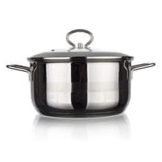 Banquet Pekač iz nerjavečega jekla MATTE New Line 26 cm, 6,5 l, s pokrovom, komplet 2