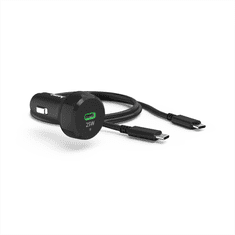 Hama Komplet : hitri avtomobilski polnilec USB-C PD/QC 25 W + kabel USB-C 1 m