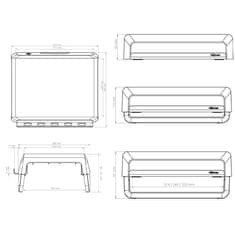 Fellowes Stojalo za monitor BREYTA/ 354mm x 82mm x 304mm/ belo