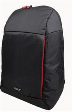 Acer Nitro Urbani nahrbtnik, 16", črn z rdečimi elementi, vodoodporen in odporen na obrabo