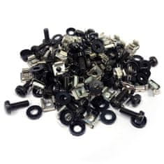 Triton Montažni set M6 (50 kosov/paket) - 16 mm BLACK