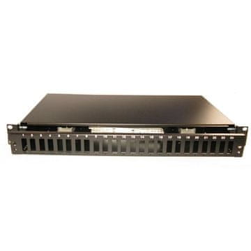XtendLan 19" optična omara, 24 vrat SC duplex (48 vrat FO), izvlečna