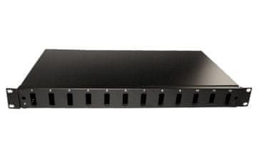 XtendLan 19" optična omara, 12 vrat SC duplex (24 vrat FO), izvlečna