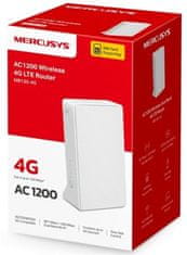 Mercusys MB130-4G - Modem in usmerjevalnik AC1200 4G LTE, 2x vrata LAN
