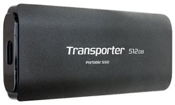 Patriot TRANSPORTER 512 GB Prenosni SSD / USB 3.2 Gen2 / USB-C / zunanji / aluminijasto ohišje