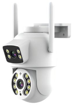 Immax NEO LITE SMART Varnostna zunanja kamera DOUBLE, dvojna, 355° 90° P/T, Wi-Fi, 2x 2MP, ONVIF, TUYA