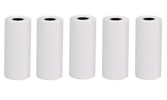 Helmer termalni mini tiskalniški zvitki TP01/TP02/ 55 mm x 25 mm/ 5 kosov/ beli