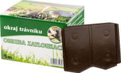 Rob travnika 5 m - 12 cm rjave barve