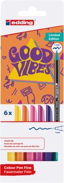 Edding 1200 Good Vibes markerji 6 kosov (omejena izdaja)