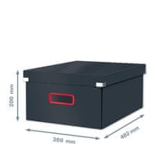 Leitz Click &amp; Store Cosy box L(A3), siva
