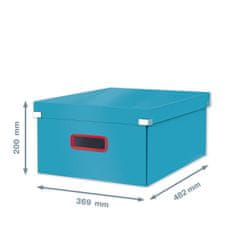Leitz Click &amp; Store Cosy box L(A3), modra