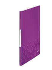 Leitz Katalog knjiga WOW, PP, 20 žepov, vijolična