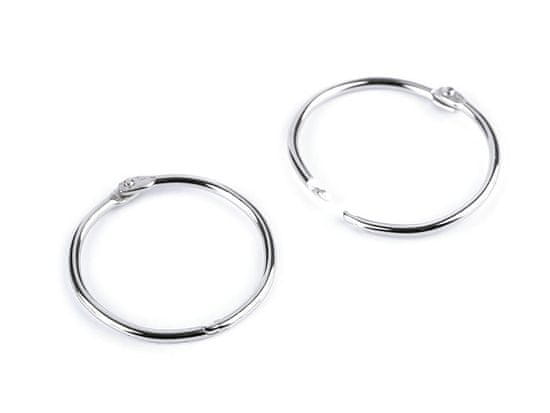 Obroček za odklop / vezavo knjig - (Ø40 mm) nikelj (10 kosov)