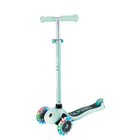 Globber Skuter za otroke Primo Lights V2 Dark Mint trikolesa