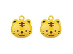 Drsalke srce, tiger, medved, žaba, opica - rumeni tiger (10 kosov)