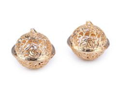 Filigranski zvitki Ø18 mm, Ø26 mm - (Ø26 mm) temno zlato (100 kosov)