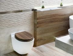 AWD Toaletna deska MDF WOOD z mehkim zapiranjem