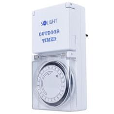 Solight Mehansko stikalo s časovnim stikalom za zunanjo uporabo IP44
