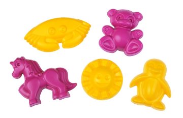 LENA Komplet za pesek, 5 kosov z enorožcem