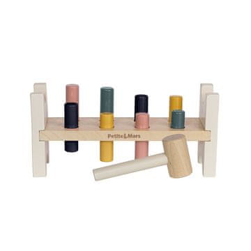 Petite&Mars Lesena igrača Big Bang Wood of Mars 12m+ Aurora Pink