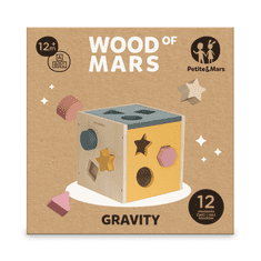 Petite&Mars Lesena igrača za razvrščanje Gravity Wood of Mars 12m+ Aurora Pink