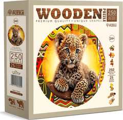 Wooden city Lesena sestavljanka Mali srčkan leopard 250 kosov