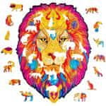 Puzzler Sestavljanka lesena, barvna - Legendarni lev