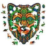 Puzzler Sestavljanke lesene, barvne - Wise Bear