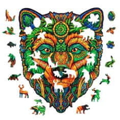 Puzzler Sestavljanke lesene, barvne - Wise Bear