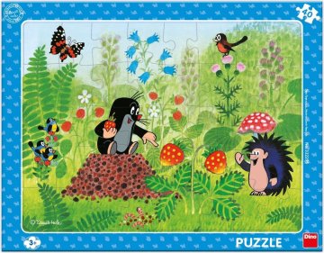 Dino Puzzle Krtek in jagode 40 kosov