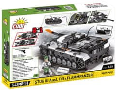 Cobi 2286 II. svetovna vojna Stug III Ausf F/8 &amp; Flammpanzer, 2v1, 1:35, 548 k, 1 f