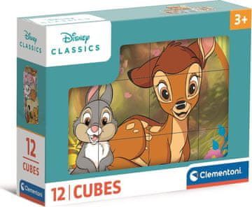 Clementoni Disney Classic Fairy Tales slikovne kocke, 12 kock