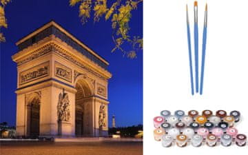 Norimpex Slikanje po številkah: Triumfalni lok, platno na okvirju 40x50 cm