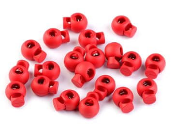 Zavorne ploščice okrogle 15x19 mm - rdeča vermilijona (10 kosov)