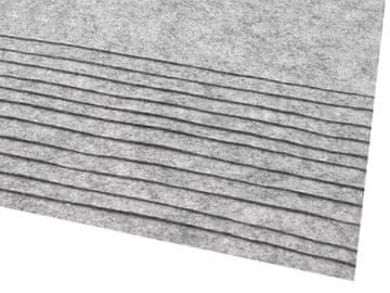 Tkanina dekorativni filc / filc 20x30 cm - (F92) siva svetlo siva (2 kosa)