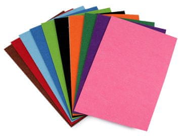 Samolepilni dekorativni filc / filc 20x30 cm - mešanica (10 kosov)