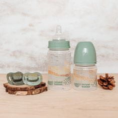 Canpol babies Komplet simetričnih silikonskih dudic Mountains 0-6m 2 kosa zelene barve